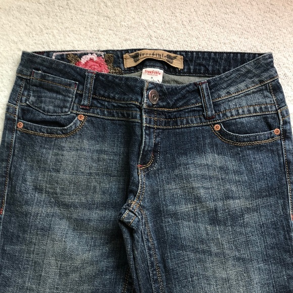 Freestyle Revolution 24” Low rise & cropped jeans, size 9 - Picture 3 of 12